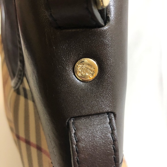 Authentic Burberry Nova Haymarket Hobo - Picture 3 of 5